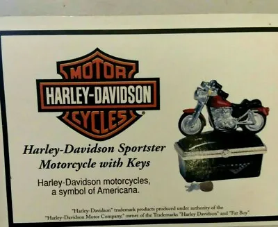 Harley Davidson Sportster Motorcycle  PHB  PHB Hinged Box  Midwest  Cannon Falls • $9.98