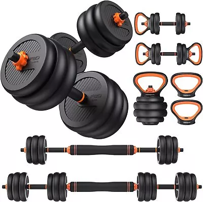 Adjustable DumbbellsF.90LB(45LB Pair) Free Weight Set 4 In1 Dumbbells Set • $289.99