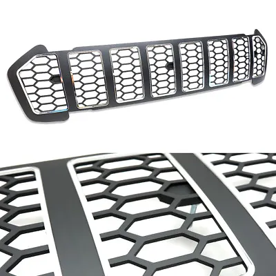 For Ford Ranger T6 Facelift 2015 2016 2017 Front Black Crome Grill Grille Trim • $291.29