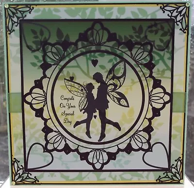 Handmade Pagan Fantasy Beltane Handfasting Wedding Anniversary Card Fairy Couple • £7