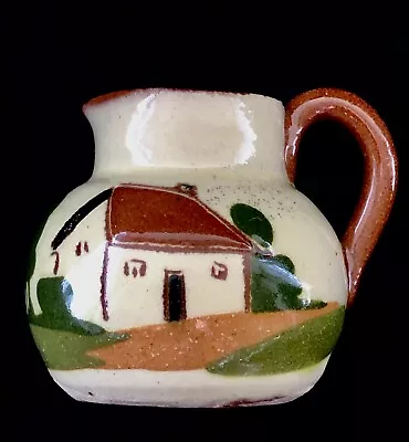 Motto Ware TORQUAY POTTERY England “Early Sow Early Mow”motto Small Creamer • $10.95