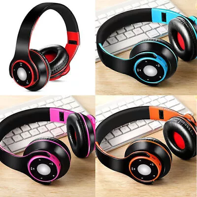 Wireless Bluetooth Headset For Smartphone Call 3D Stereo Music Headphones • $15.26