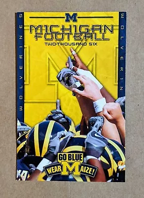 2006 Michigan Wolverines Football Pocket Schedule Card Big Ten 🏈🏈 • $0.99