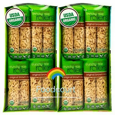 2 Packs Bamboo Lane Organic Crunchy Rice Rolls 16 CT 14 OZ Each Total 64 Rollers • $36.80