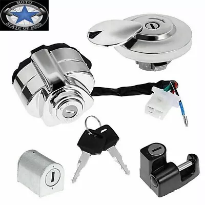 Ignition Switch Gas Tank Cap Lock Key For Honda Shadow VLX VT 600 • $27.28