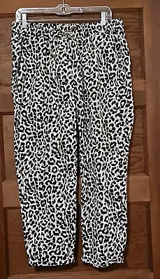 J Crew Pants Leopard Print Size 10 Elastic Waist (#1732) • $9.99