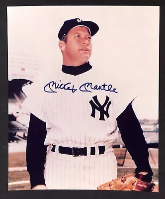 Authentic Original Mickey Mantle Signed 8x10 Color Photo Autographed NY Yankees • $50