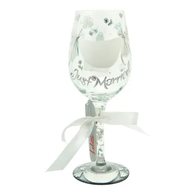 Lolita Personalise It Wine Glass Just Married Wedding Gift Present Boxed New • £21.15