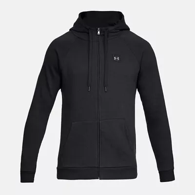 Under Armour Men's Black UA Rival Fleece Full Zip Hoodie- Our Price: $34.95 • $34.95