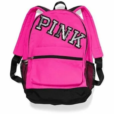 NEW Victoria's Secret PINK Campus Backpack Laptop Travel Book Bag Tote Rare Gift • $119.99