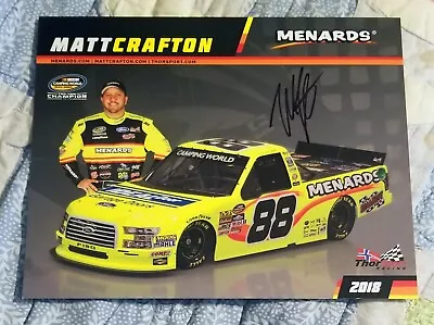 Matt Crafton ***autographed*** #88 Menards Ford Truck Series Hero Card #2a • $4.99