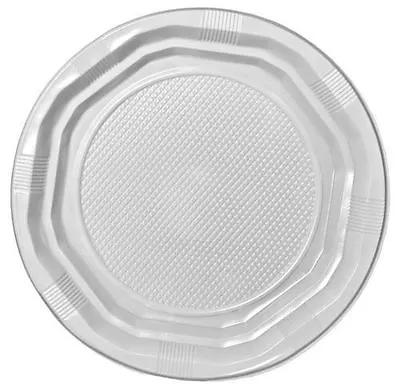 £18 • Buy Disposable White PLASTIC PLATES ~ ~ ~ ~ ~ ~ Party Ware Light Weight High Quality