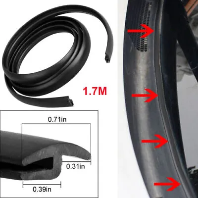 1.7m Car Front Windshield Wiper Panel Hood Rubber Seal Strip Universal • $8.99