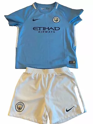 Manchester City Football Kit Shirt Shorts & Socks 18-24 Months Baby Kit Home • £19.99