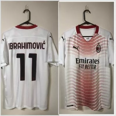 Ibrahimovic #11 AC Milan Large 2020/21 Away Football Shirt Puma BNWT • £80