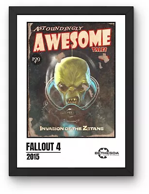 Fallout 4 Astoundingly Awesome Tales A4 Print Poster Bethesda Gaming Merch • £7