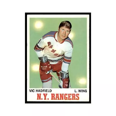 1970 Topps Vic Hadfield New York Rangers #62 • $5