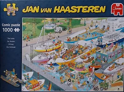 Jan Van Haasteren 1000 Piece Jigsaw Used.  The Locks • £3.20