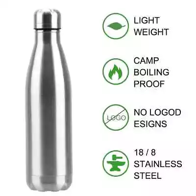 $15.39 • Buy HiLife Stainless Steel Single Wall Water Bottle - 1000 Ml Ideal For Outdoor.