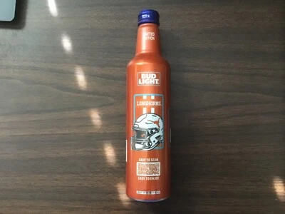 $4 • Buy 2023 Limited Edition BUD LIGHT Aluminum Bottle NCAA TEXAS Football LONGHORNS