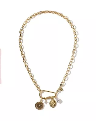 Vanessa Mooney The Royals  Necklace 18k Gold Dipped Brass Retails For $198 • $64.99