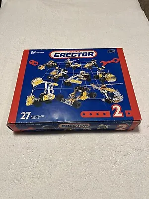 Erector Set By Meccano Metal Construction Set #2 STEM 03402 W/Motor 274 Pieces • $29.97