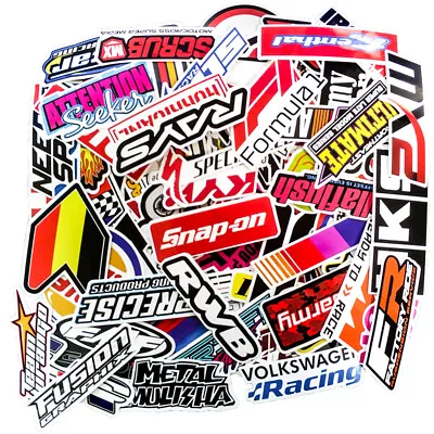 100PCS JDM Stickers Pack Motorcycle Car Racing Motocross Helmet Vinyl Decals Lot • $7.99