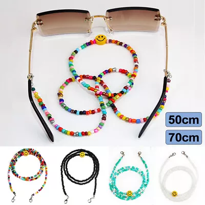 $3.99 • Buy Glasses Neck Chain Rope Lanyard Beaded Sunglasses Reading Cord Strap Necklace