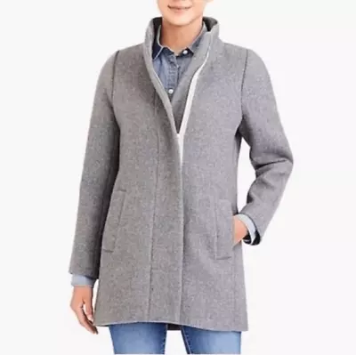 J Crew Factory Gray City Cocoon Coat 2 • $60