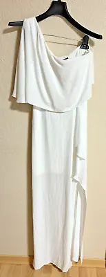 Bcbg Maxazria White Kendal One-shoulder Ruffled Women's Dress - Size 2 • $39.88