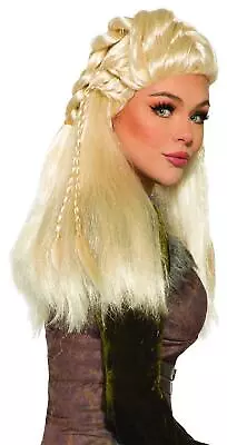 Viking Warrior Wig Medieval Fancy Dress Up Halloween Costume Accessory 2 COLORS • $30.57