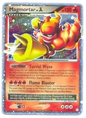 Pokémon TCG - Magmortar LvX 123/123 Ultra Rare Mysterious Treasures [Light Play] • $26.49