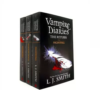 Vampire Diaries The Return Collection 3 Books Set By L. J. Smith Nightfall Shad • £13.89