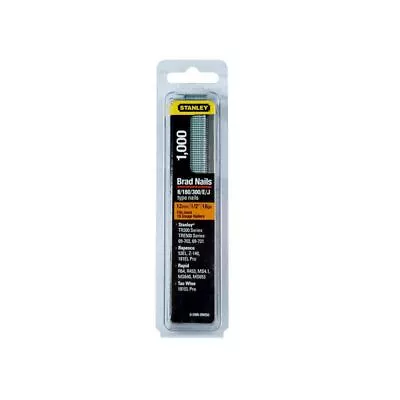 £5.86 • Buy STANLEY�     SWKBN Brad Nail 12mm SWKBN050 (Pack 1000)