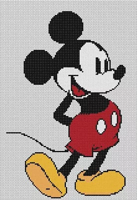 £4.50 • Buy Cross Stitch Chart - Mickey Mouse FlowerPower37-uk