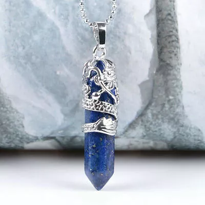 £2.89 • Buy Hexagonal Natural Quartz Crystal Chakra Healing Point Pendant Necklace Jewelry