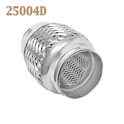 2.5  (2 1/2 In.) X 4  Flex Pipe Exhaust Coupling Quality Stainless Heavy Duty • $14.37