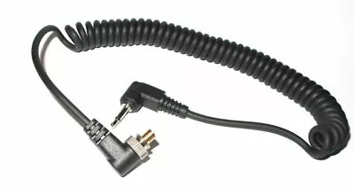 £5.99 • Buy Maxsimafoto® - 2.5mm To Male Flash PC Sync Cable Coiled Cord 12  Length.