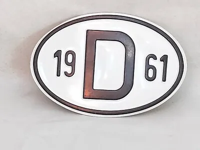 Mercedes W111 W112 W120121 W198 D Plate Badge Sign Logo 1961 BMW VW NOS • $75
