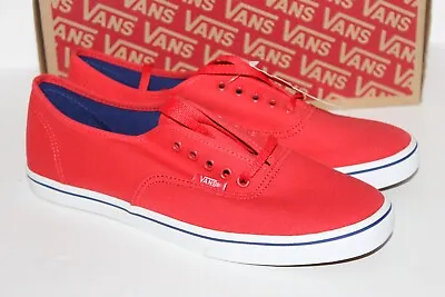 VANS Authentic Lo Pro Women's 9.5 Red Off The Wall Classic • $45