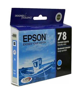 NEW Epson 78 (T078220) CYAN Claria Standard Capacity Ink Cartridge R260 R380 • $9.45