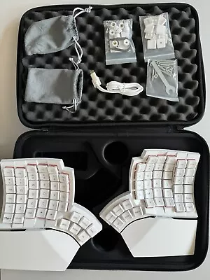 Moergo Glove80 Keyboard Rev 2 W/ Travel Case - Red Pro Switches • $375