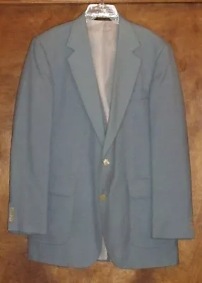 Haggar Men's Fully-Lined Blazer/Jacket Sz 40L Light Blue 50% Poly/50% Rayon • $49.95