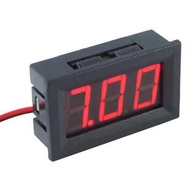 4.5-30V DC Two-Wire 0.56  Red Panel Mount LED Digital Voltmeter Voltage Meter US • $5.89