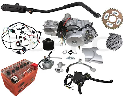 Full Kit 4 Stroke 125cc Engine Motor Semi Auto 70CC 90CC 110CC ATV Go Kart Quad • $518.76