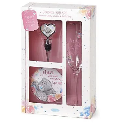 Me To You Mum's Prosecco Gift Set-Flute Coaster & Bottle Stop 3 Piece • £9.50