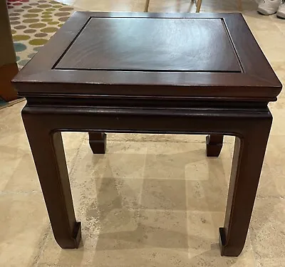 Vintage 16-inch Mid-Century Rosewood Table (Made In Hong Kong) • $199