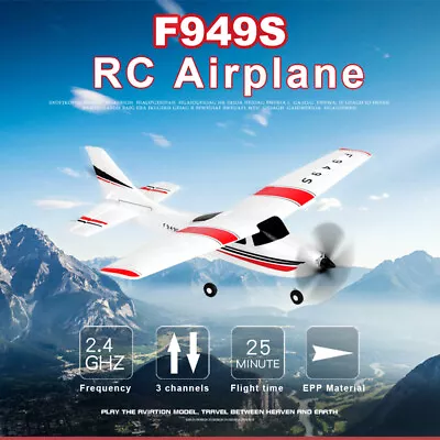 Wltoys F949S 2.4GHz 3CH RC Airplane Glider Aircraft Plane EPP 1/2xBattery RTF • $90.19