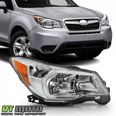 2014-2016 Subaru Forester Halogen 2.5L Chrome Bezel Headlight Headlamp-Passenger • $69.99