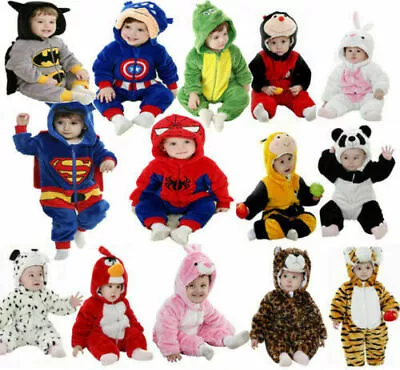 New Soft Baby Newborn Toddler Boy Girl Animal Romper Outfit Costume Fancy Dress • £16.99